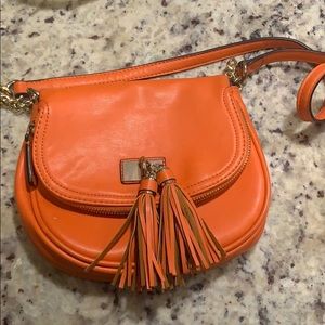 Crossbody bag with tassels